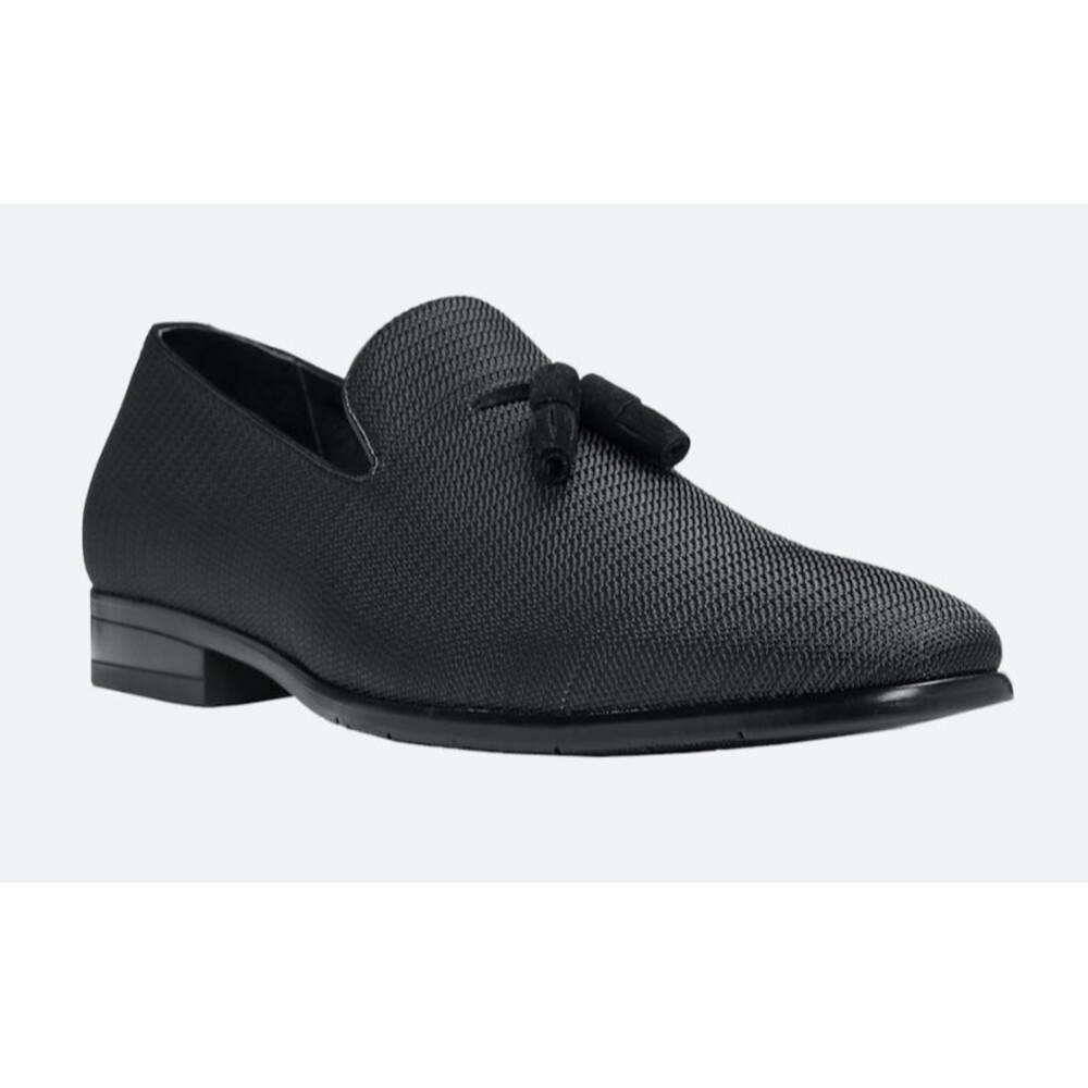 Stacy Adams Tazewell Tasseled Formal Loafers for Men - Black - Size 8.5 D Width